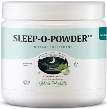 Maxi Health, Kosher Sleep O Powder, Magnesium, Inositol &amp; L-Tryptophan - 4.4oz (125g)