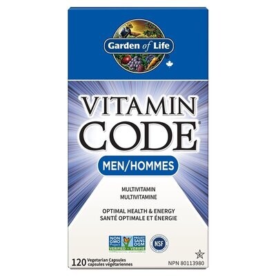 Garden of Life, Vitamin Code, Men Multi Vitamin - 120 Vegetarian Capsules