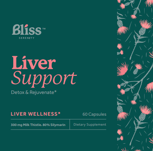 Bliss Serenity, Kosher Liver Support, Detox &amp; Rejuvenate - 60 Vegetarian Capsules
