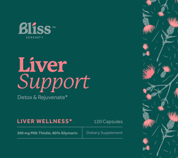 Bliss Serenity, Kosher Liver Support, Detox &amp; Rejuvenate - 120 Vegetarian Capsules