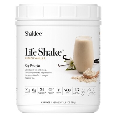 Shaklee, Life Shake, Soy Protein Powder, French Vanilla - 14 Servings (584g)
