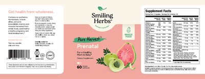 Smiling Herbs, Pure Harvest Prenatal Vitamin - 60 Vegetarian Capsules