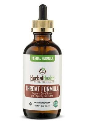 Herbal Health, Kids Formula, THROAT FORMULA, For sore throat and lingering infections, Liquid - 4 fl. oz. (120 mL)