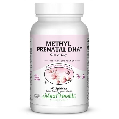 Maxi Health, Kosher Maxi Methyl One Prenatal +DHA - 60 Liquid Capsules