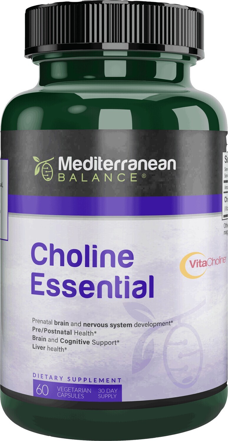 Mediterranean Balance, Kosher Choline Essential - 60 Vegetarian Capsules