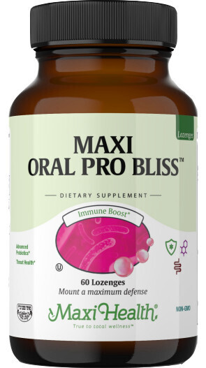 Maxi Health, Kosher Oral Pro Bliss, Probiotic Chewable, Bubble Gum Flavor - 60 Lozenges