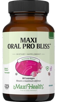 Maxi Health, Kosher Oral Pro Bliss, Probiotic Chewable, Bubble Gum Flavor - 60 Lozenges