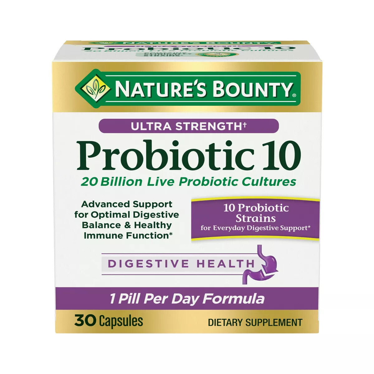 Natures Bounty, Ultra Strength Probiotic - 30 Capsules