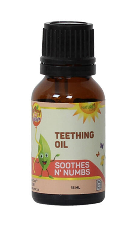 Natures Cue, Teething Oil - 0.51 fl. oz. (15 mL) - Kosher for Passover