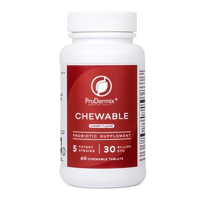 ProDermix, Kosher APD 30, Chewable Probiotic 30 Billion CFU's, Cherry Flavor - 60 Chewable Tablets
