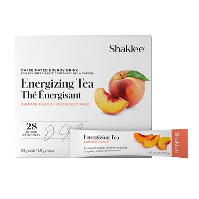 Shaklee, Energizing Tea, Drink Mix Powder, Summer Peach Flavor - 28 Sticks