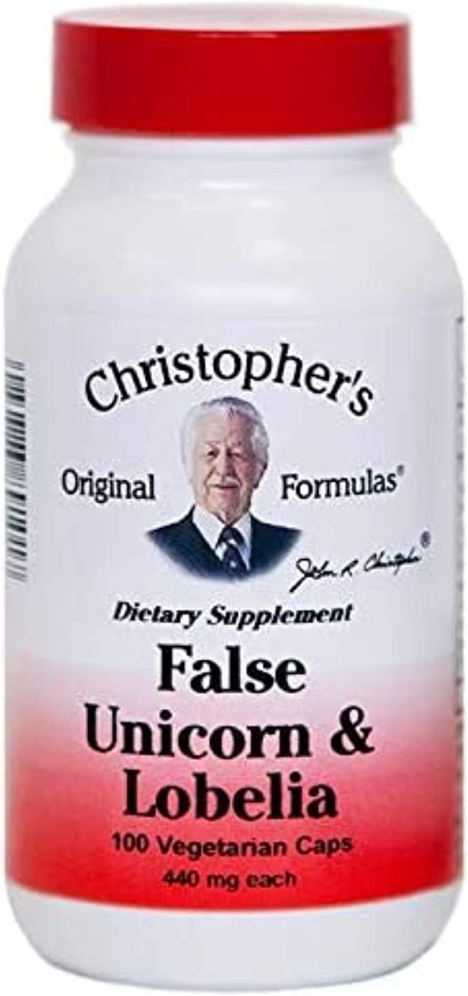 Dr. Christopher’s, False Unicorn &amp; Lobelia - 100 Vegetarian Capsules