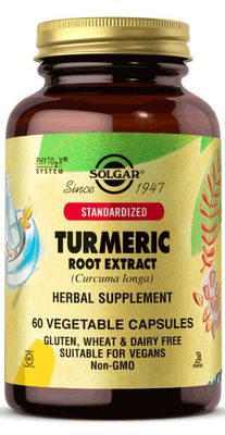 Solgar, Kosher Standardized Turmeric Root Extract 400mg - 60 Vegetarian Capsules