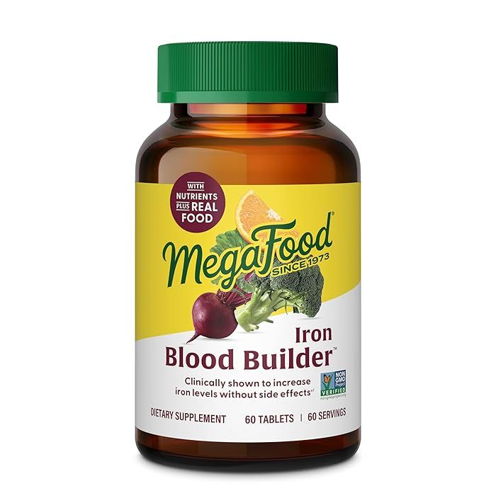 MegaFood USA, Kosher Blood Builder, Fermented Iron - 60 Tablets