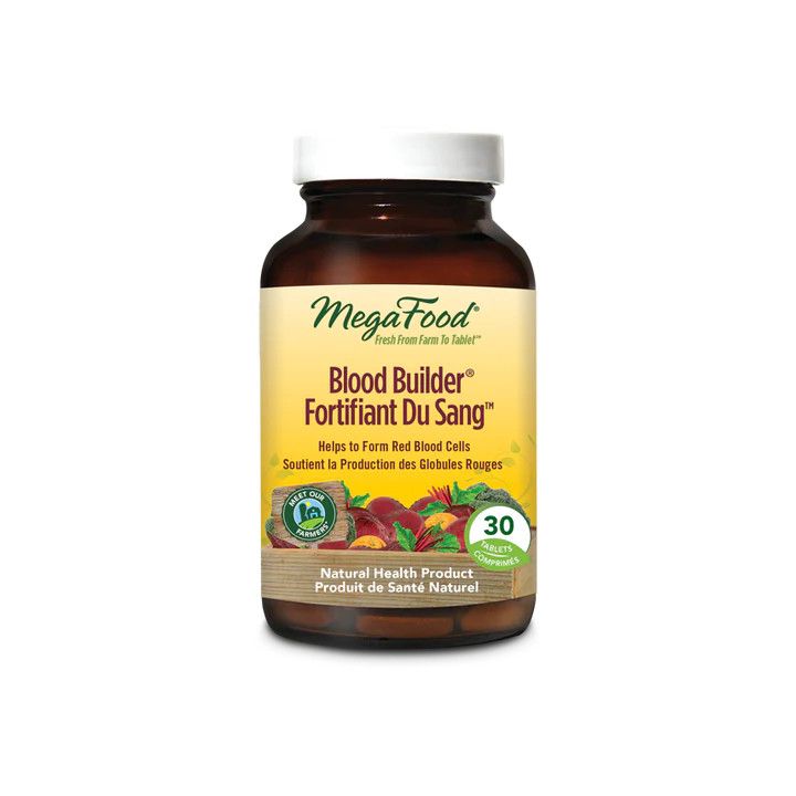 MegaFood, Kosher  Blood Builder, Fermented Iron - 30 Tablets