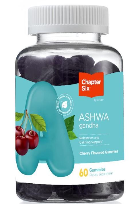 Chapter Six by Zahlers, Kosher Ashwagandha, Cherry Flavor - 60 Gummies