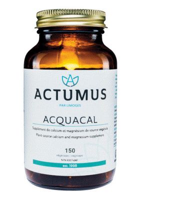 Actumus, Kosher Acquacal Caps (Plant-sourced Calcium &amp; Magnesium) - 150 Vegetarian Capsules