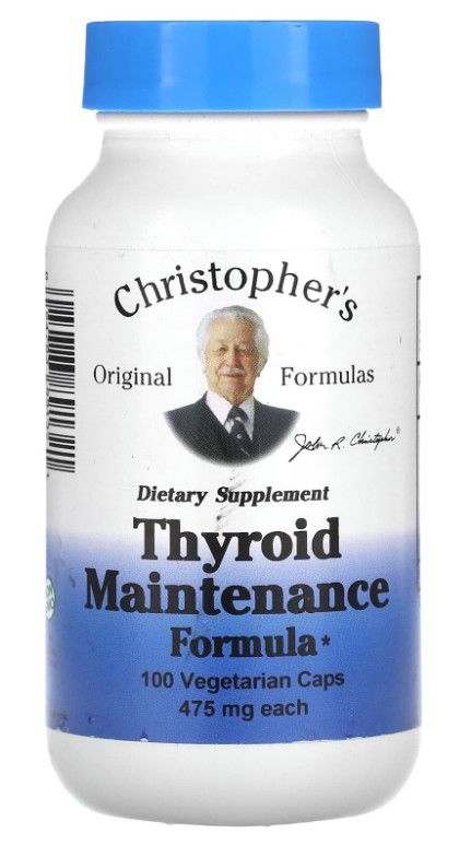 Dr. Christopher’s, Thyroid Maintenance Formula 475mg - 100 Vegetarian Capsules