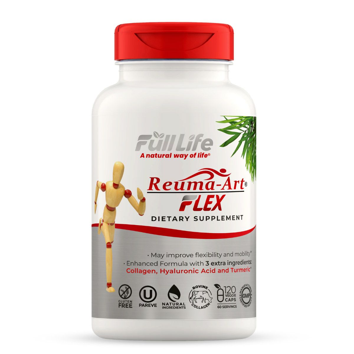 Full Life, Reuma-Art Flex with Collagen - 120 Vegetarian Capsules