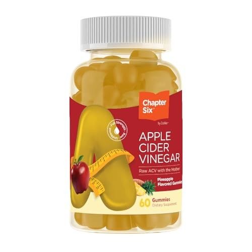 Zahler, Chapter Six, Kosher Apple Cider Vinegar, Pineapple Flavor - 60 Gummies