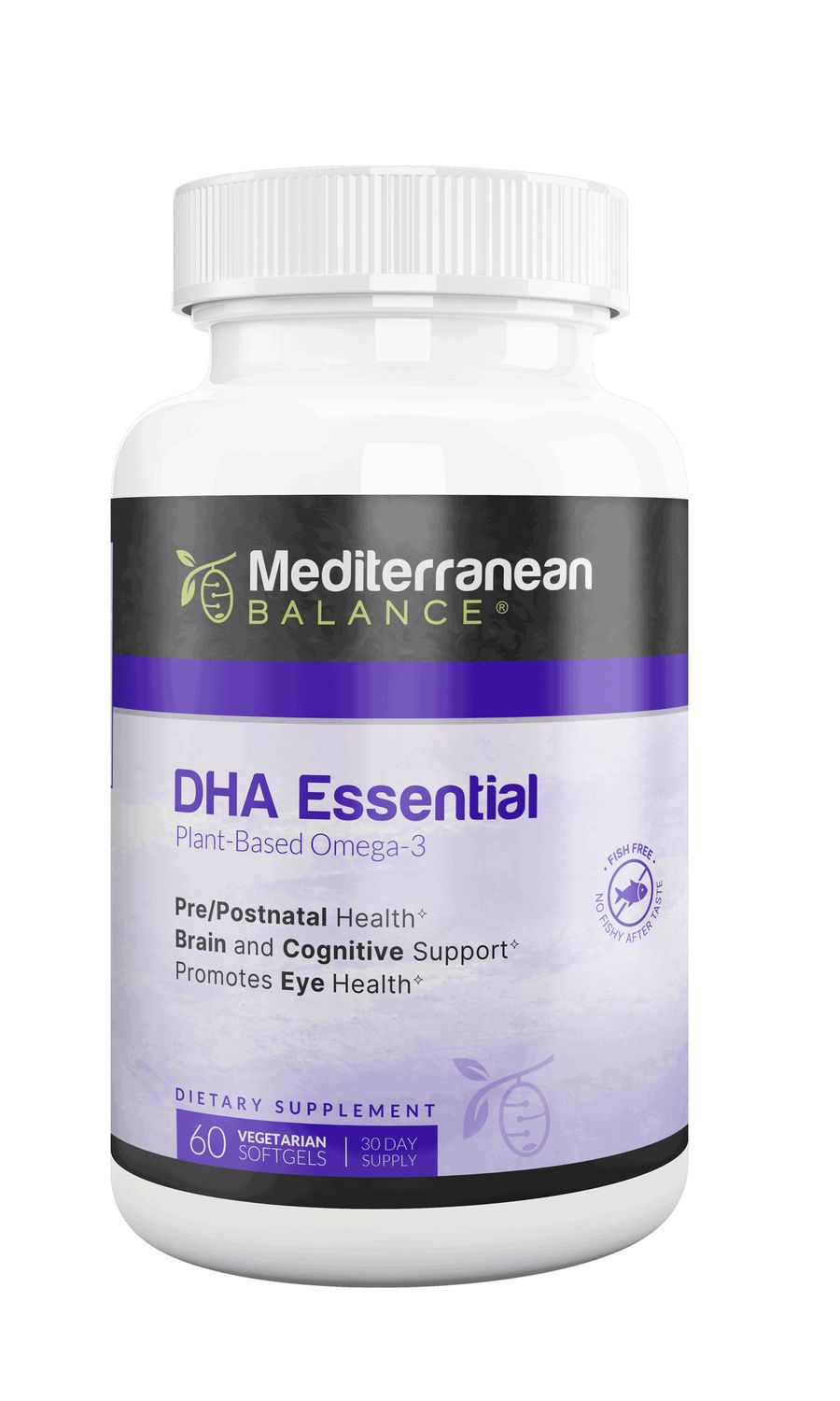 Mediterranean Balance, Kosher DHA Essential, Plant-Based Omega-3 - 60 Vegetarian Softgels