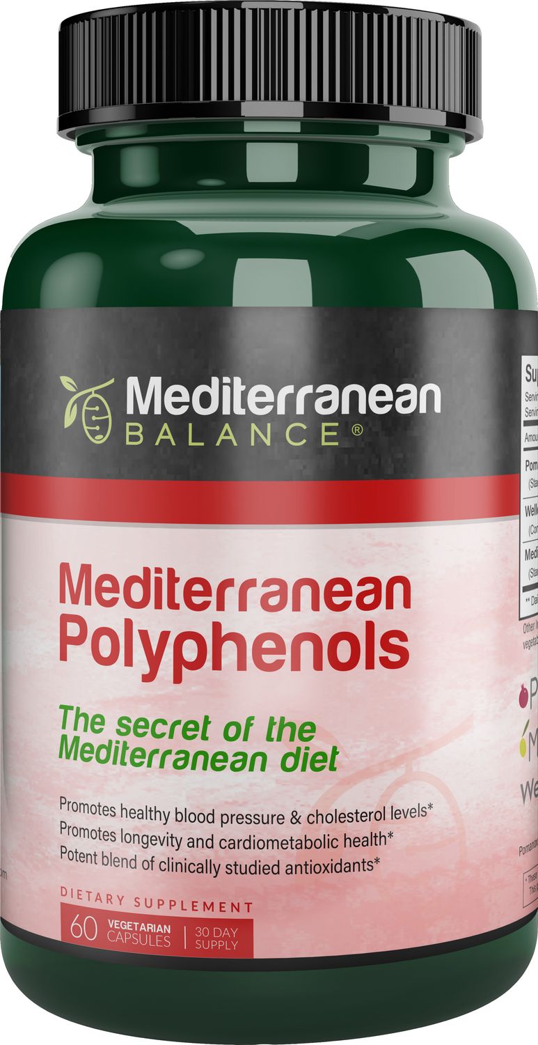 Mediterranean Balance, Kosher Polyphenols - 60 Vegetarian Capsules