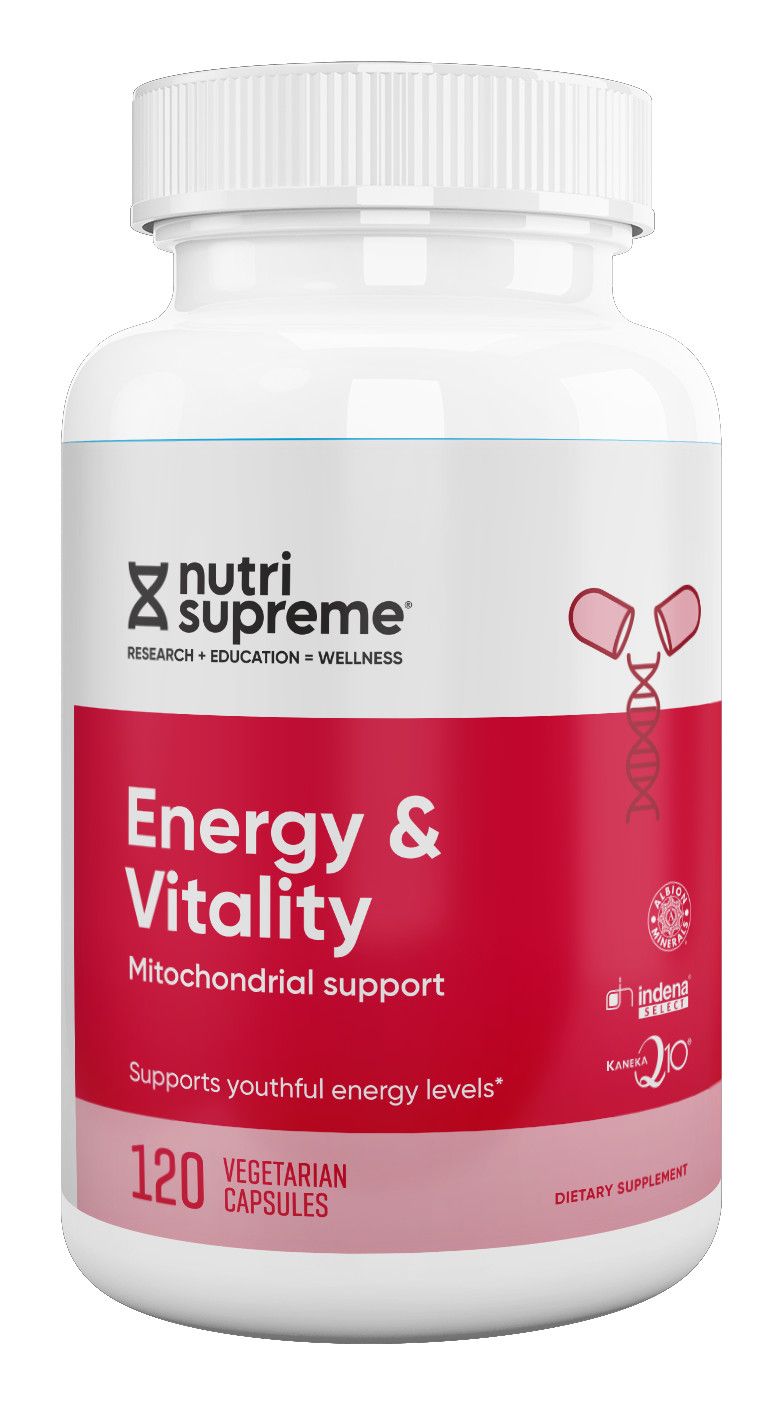Nutri-Supreme, Kosher Energy &amp; Vitality Mitochondrial Support - 120 Vegetarian Capsules