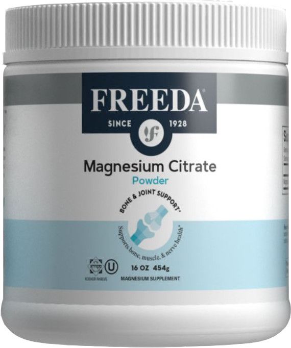 Freeda, Kosher Magnesium Citrate, Bone &amp; Joint Support, Powder - 16 oz. (454 g)