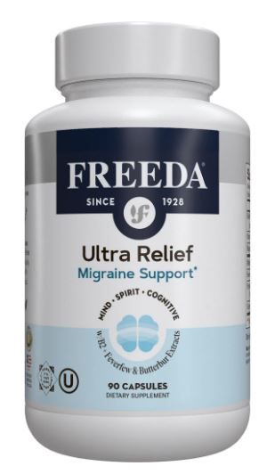 Freeda, Kosher Ultra Relief, Migraine Support Formula, Mind Spirit Cognitive - 90 Vegetarian Capsules