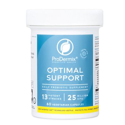 ProDermix, Kosher  OPTIMAL SUPPORT, Daily Probiotic Supplement, 25 Billion CFU - 60 Vegetarian Capsules