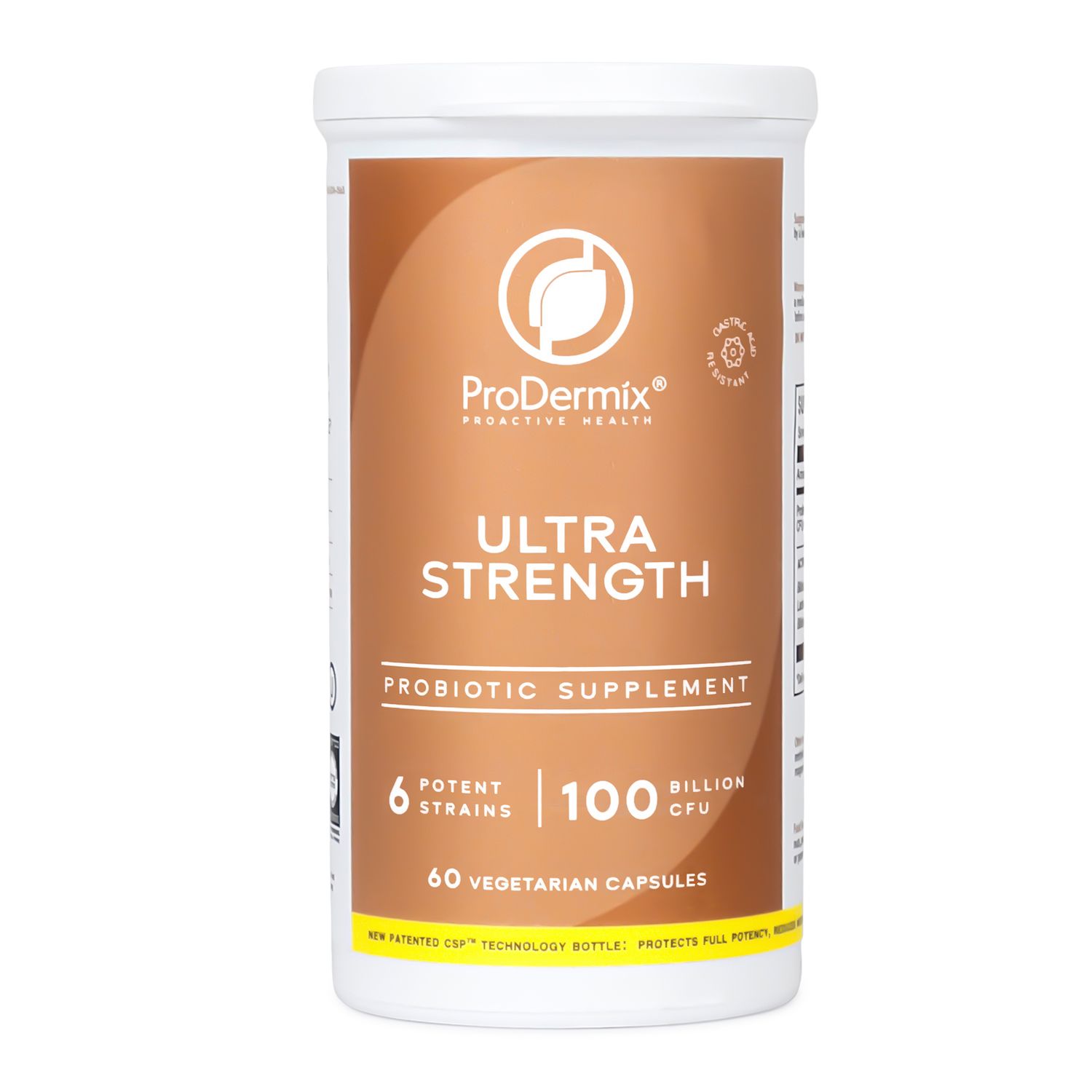 ProDermix, Kosher ULTRA STRENGTH, 100 Billion CFU Probiotic - 60 Vegetarian Capsules