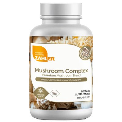 Zahlers, Kosher Mushroom Complex Premium Mushroom Blend - 60 Vegetarian Capsules