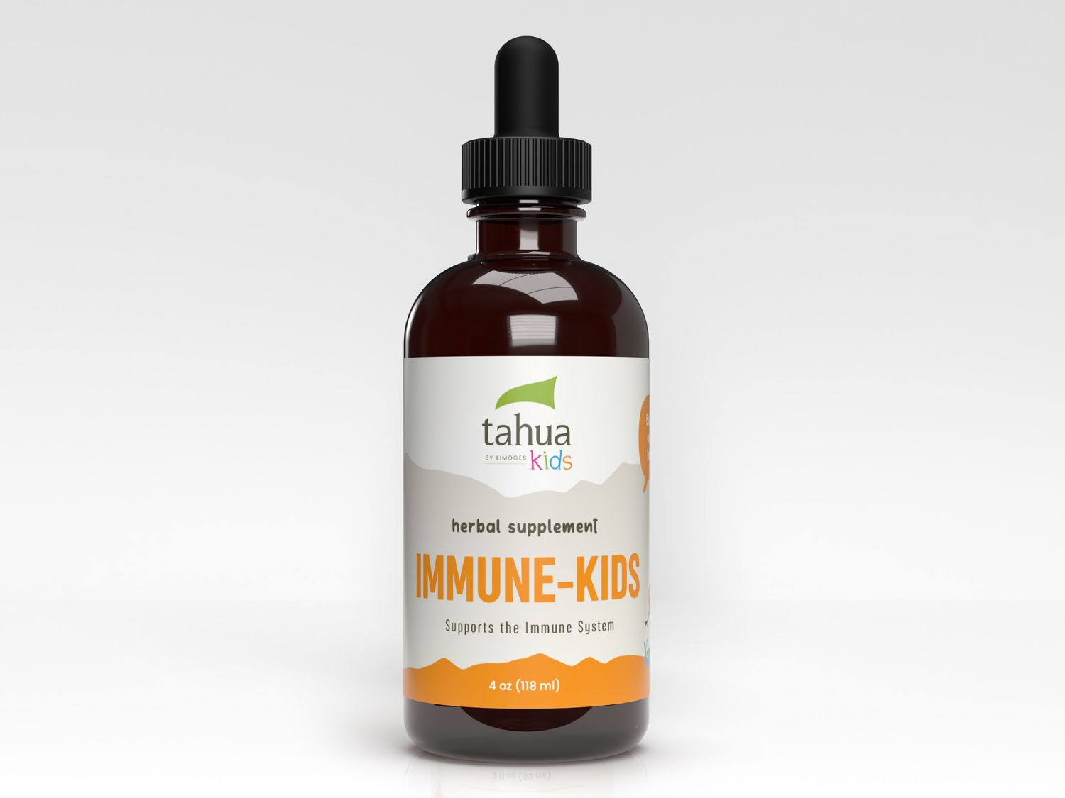 Tahua, Kids, Immune-Kids, Kid&#39;s Friendly Liquid Tincture - 4 fl. oz. (118 mL)