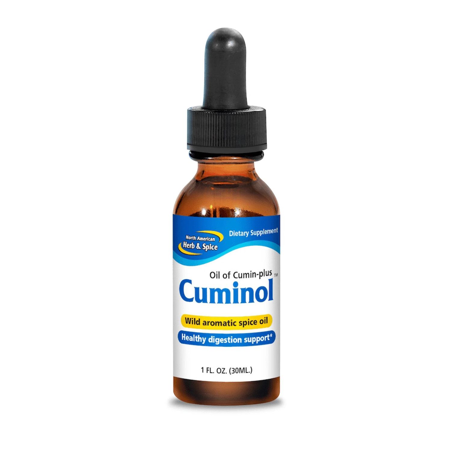 North American Herb &amp; Spice, CUMINOL Oil of Cumin-Plus, For Healthy Digestion Support, Liquid - 1 fl. oz (30 mL)