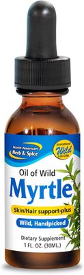North American Herb &amp; Spice, Oil of Wild MYRTLE, For Skin/Hair Support-Plus, Liquid - 1 fl. oz (30 mL)