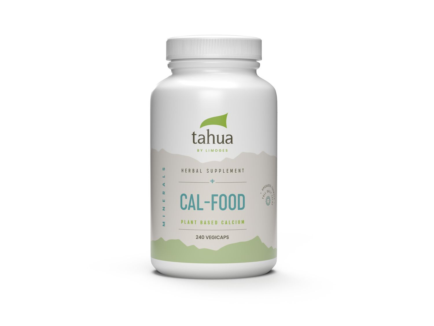 Tahua, Kosher CAL-FOOD, Plant-sourced Calcium &amp; Magnesium (C-FOOD) - 240 Vegetarian Capsules