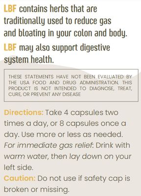 Tahua, Kosher LBF (Neutralize Inflammation on the Bowel Wall) - 200 Vegetarian Capsules