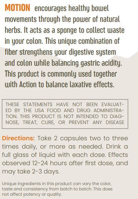 Tahua, Kosher MOTION, Fiber Blend to Support Colon Health - 240 Vegetarian Capsules