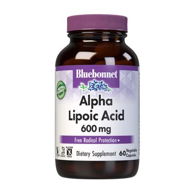 Bluebonnet, Kosher Alpha Lipoic Acid  600mg. - 60 Vegetarian Capsules