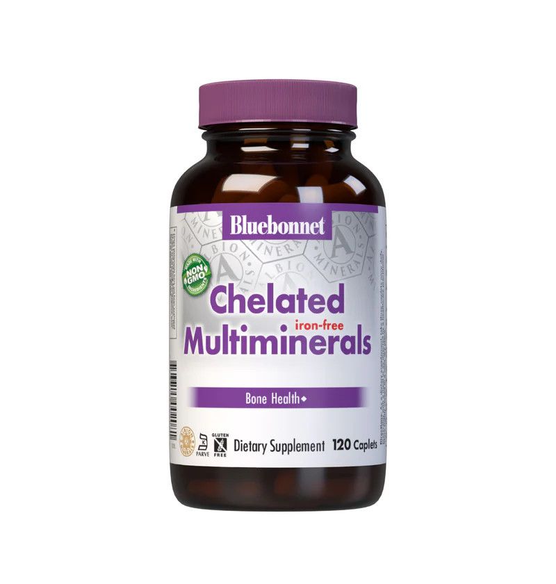 Bluebonnet, Kosher Chelated Multi Minerals WITHOUT Iron - 120 Vegetarian Capsules