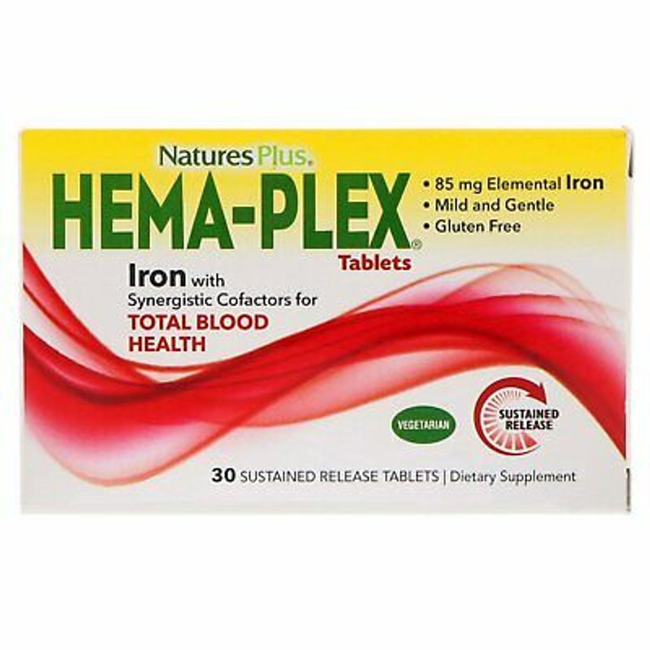 Natures Plus, Hema-Plex - 30 Sustained Release Tablets