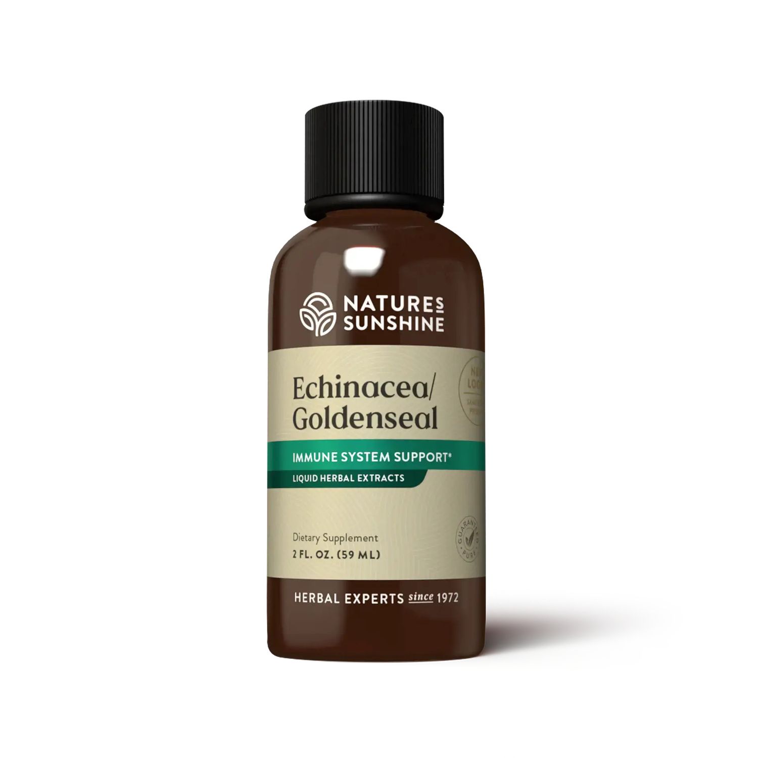 Nature&#39;s Sunshine, Kosher Echinacea, Goldenseal Extract, Liquid - 59 mL (2 fl. oz.)