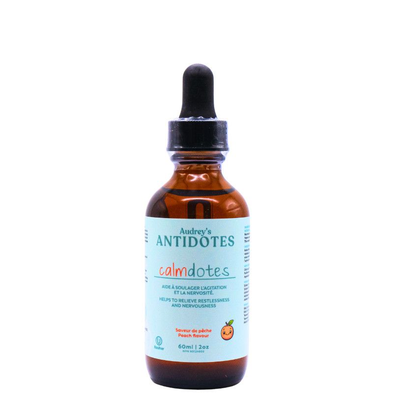 Actumus, Audrey&#39;s Antidotes, Kosher Calmdotes, For Restlessness &amp; Nervousness - 2oz (60ml)