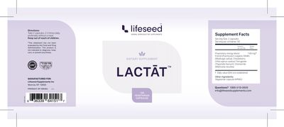 Lifeseed, LACTAT, Mother &amp; Baby Nursing Support - 100 Vegetarian Capsules