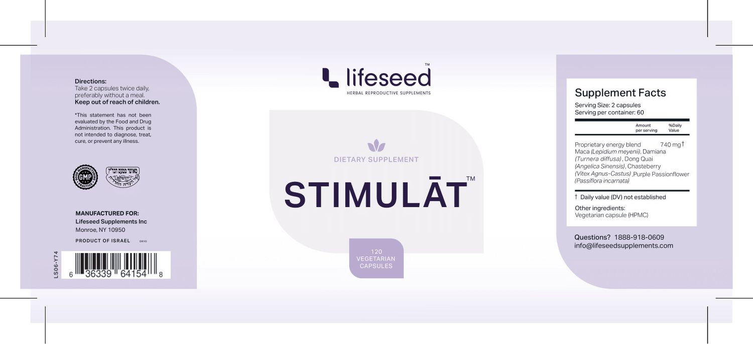 Lifeseed, STIMULAT, Female Desire Support - 120 Vegetarian Capsules