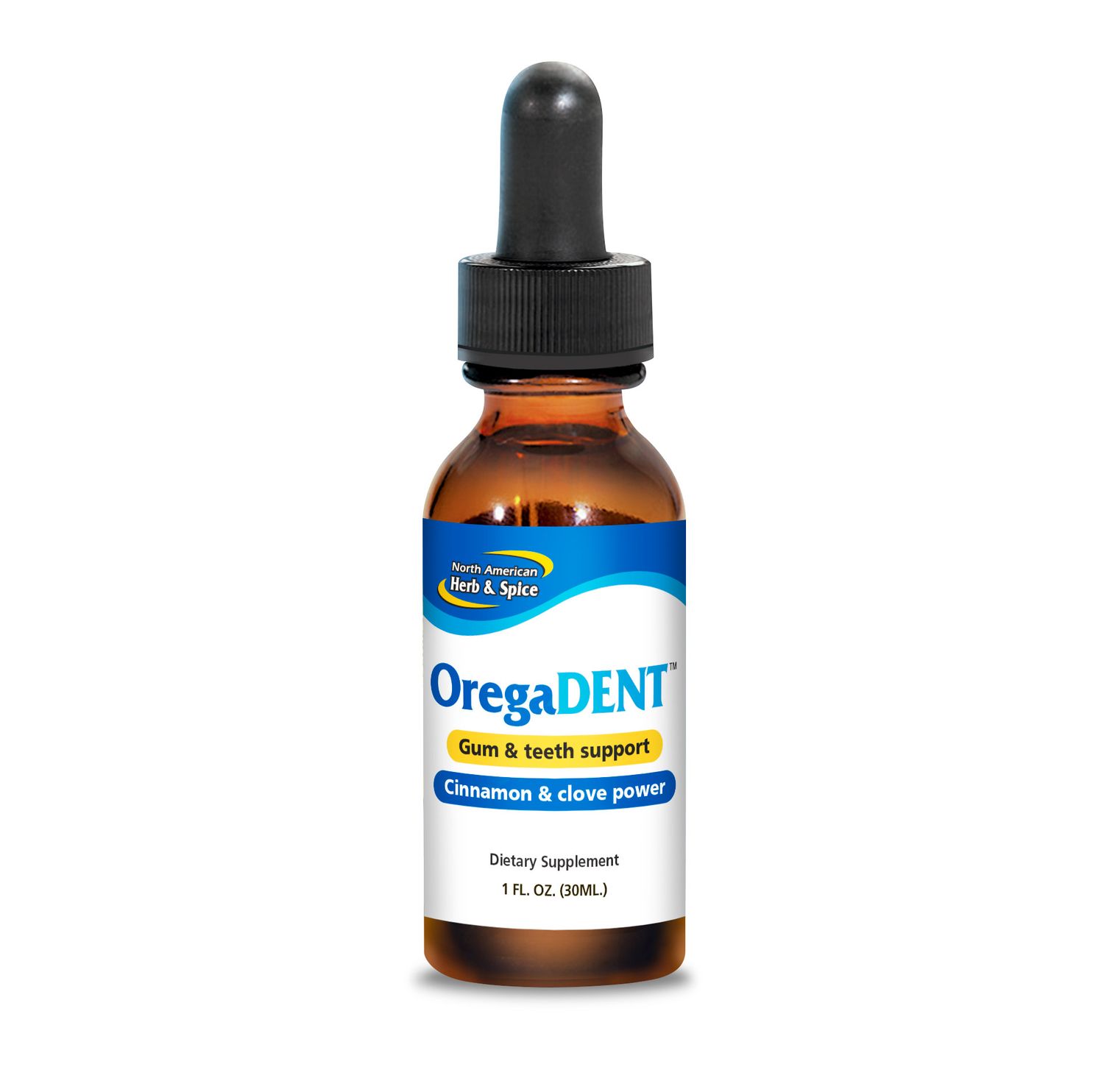 North American Herb &amp; Spice, OREGADENT Cinnamon &amp; Clove Power, For Gum &amp; Teeth Support, Liquid - 1 fl. oz (30 mL)