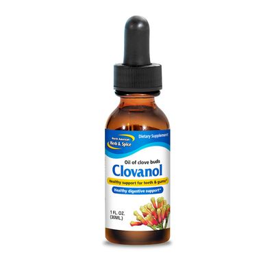 North American Herb &amp; Spice, Oil of Clove Buds CLOVANOL, For Healthy Support for Teeth &amp; Gums, Liquid - 1 fl. oz (30 mL)