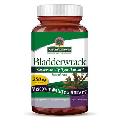 Natures Answer, Kosher Bladderwrack Thallus 250 mg - 90 Vegetarian Capsules