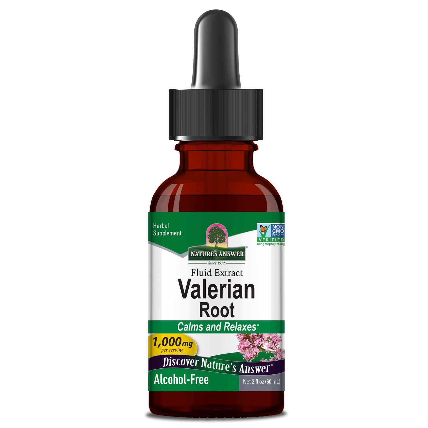 Natures Answer, Kosher Valerian Root - Alcohol Free 2oz.
