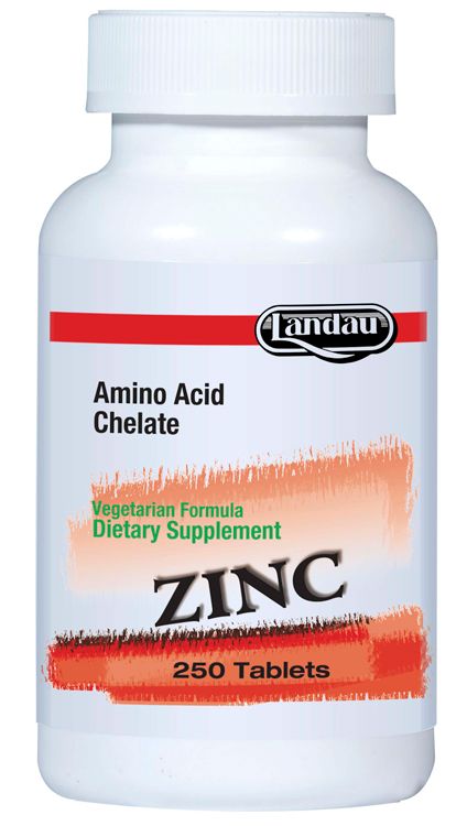 Landau, Kosher Chelated ZINC 50 mg - 250 Tablets